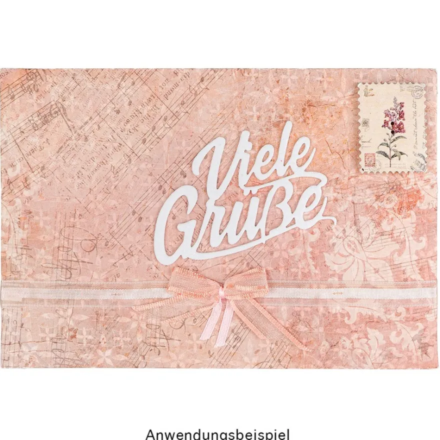 Stanzschablonen, Wünsche & Gratulationen 4, 3,1cm bis 8,1cm, 3 Stück