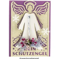 Stanzschablone, Schutzengel, 14,1cm x 9,2cm