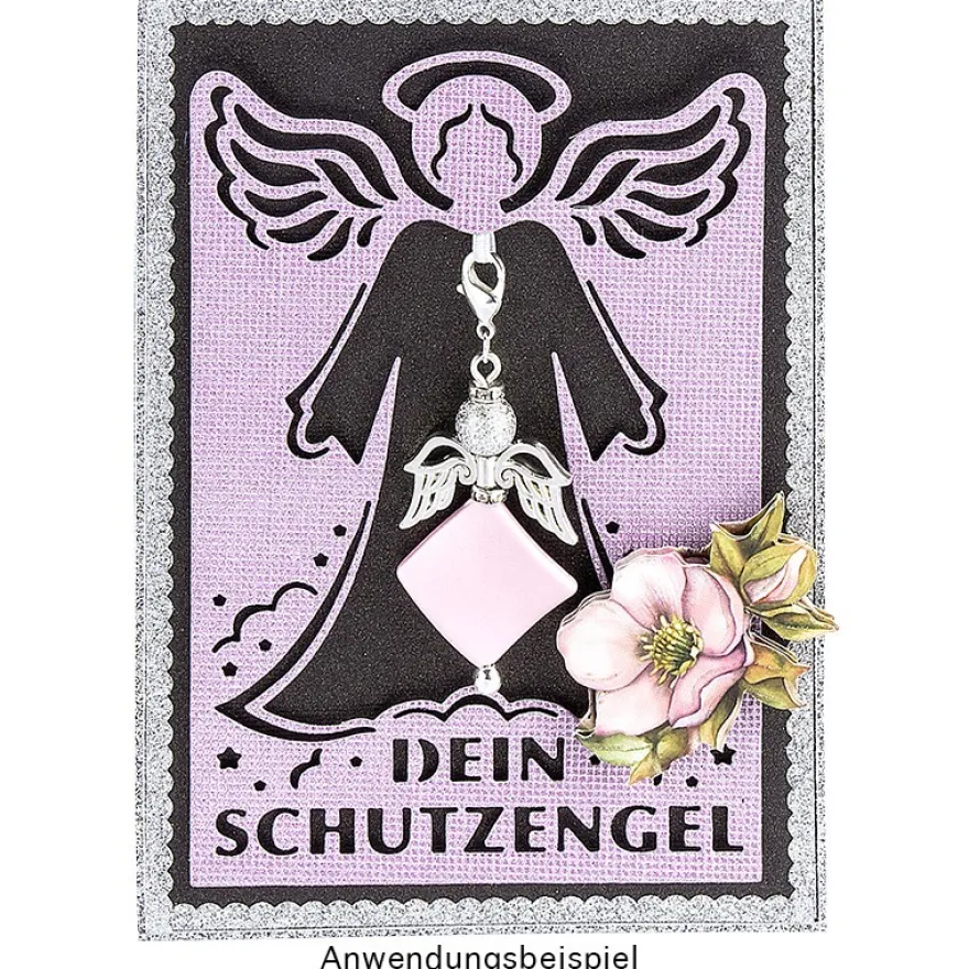 Stanzschablone, Schutzengel, 14,1cm x 9,2cm