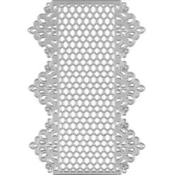 Stanzschablone, Zierdeckchen 8, 14cm x 9,4cm