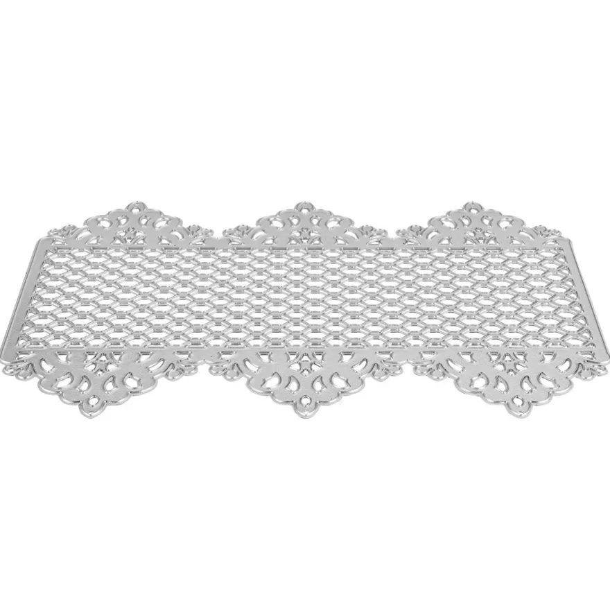 Stanzschablone, Zierdeckchen 8, 14cm x 9,4cm