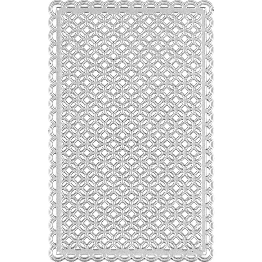 Stanzschablone, Zierdeckchen 7, 13,7cm x 8,8cm