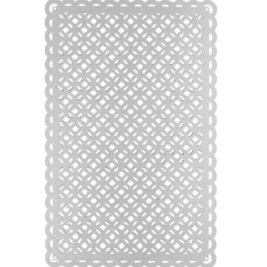 Stanzschablone, Zierdeckchen 7, 13,7cm x 8,8cm
