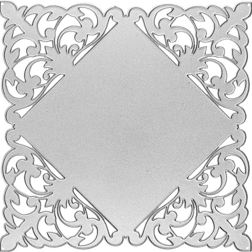 Stanzschablone, Zierdeckchen 1, 14cm x 14cm