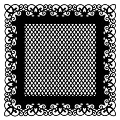 Stanzschablone, Zierdeckchen 9, 13,9cm x 13,9cm