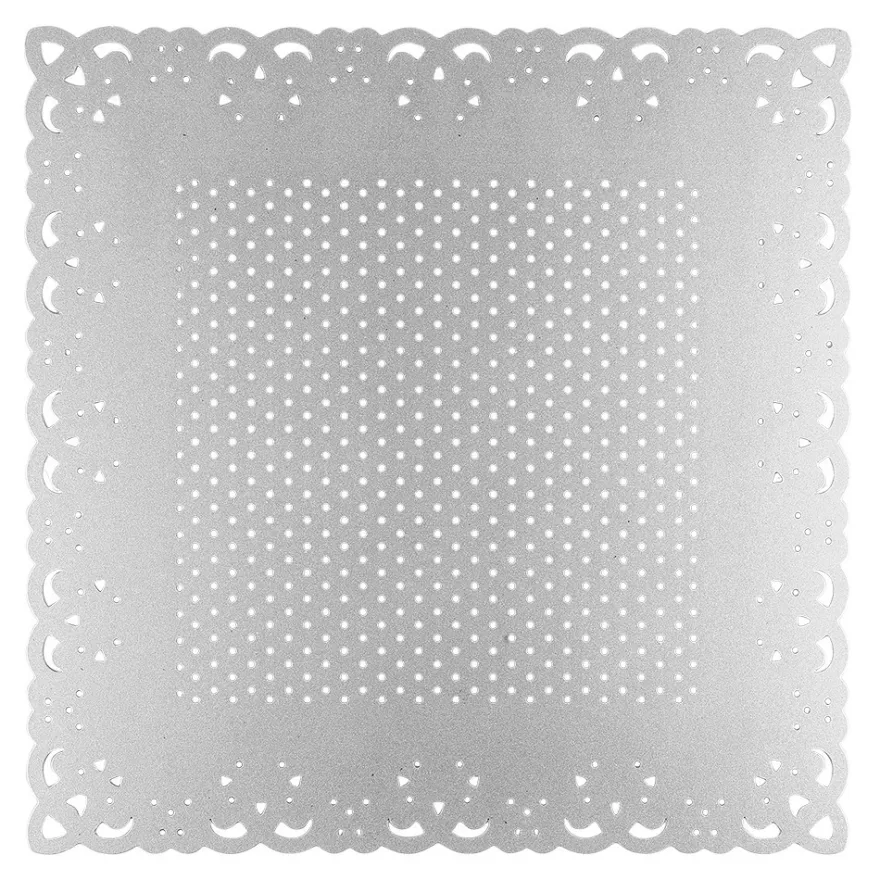 Stanzschablone, Zierdeckchen 9, 13,9cm x 13,9cm