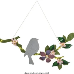 Äste mit Vogel, 40cm x 22,7cm, 4mm stark, 2 Stück