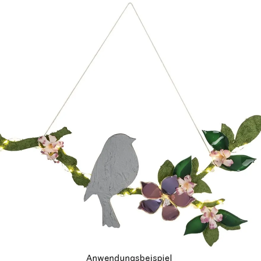 Äste mit Vogel, 40cm x 22,7cm, 4mm stark, 2 Stück