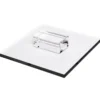 Stempel-Block mit Griff, 16cm x 16cm x 0,8cm, transparent