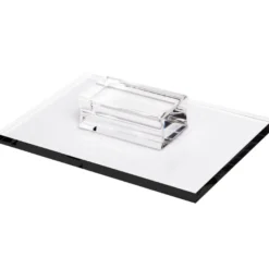 Stempel-Block mit Griff, 16cm x 11cm x 0,8cm, transparent