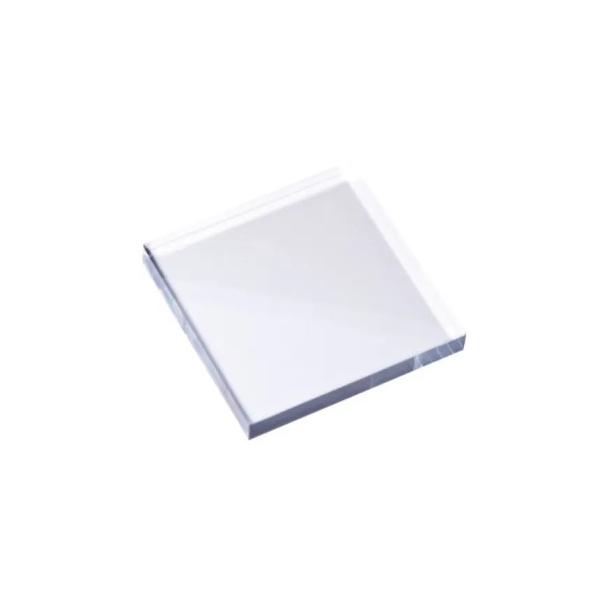 Stempel Block, 4 x 4 x 0,5 cm, transparent