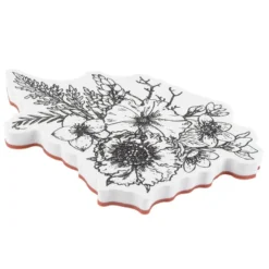 Stempel, Kolibris, Blüten & Bordüren, verschiedene Designs & Größen, 9 Stück