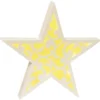 Stern Diana, 24 cm Ø, Stanzformen, perlmutt/gelb