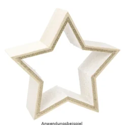 Sterne, Holzrahmen, 6 verschiedene Größen, 6 Stück