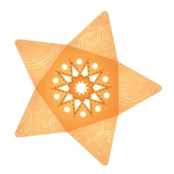 Stern-Stanzformen für 3-D Leuchtstern, 12 Stück, Design 6