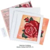 Stickbild-Set, malerischer Hintergrund, 14,5x14,5cm, Weihnachtsstern