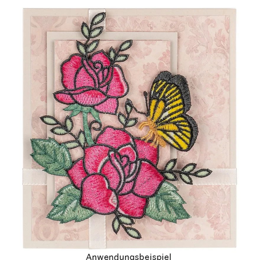 Stick-Designs, Blumenvielfalt, 6,5cm bis 16cm, 10 Stück