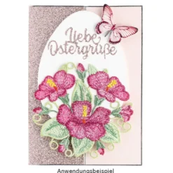 Stick-Designs, Blumenvielfalt, 6,5cm bis 16cm, 10 Stück