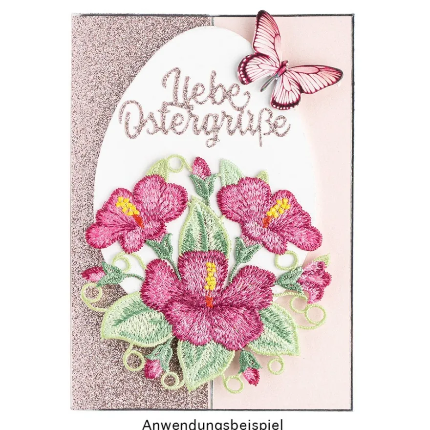 Stick-Designs, Blumenvielfalt, 6,5cm bis 16cm, 10 Stück