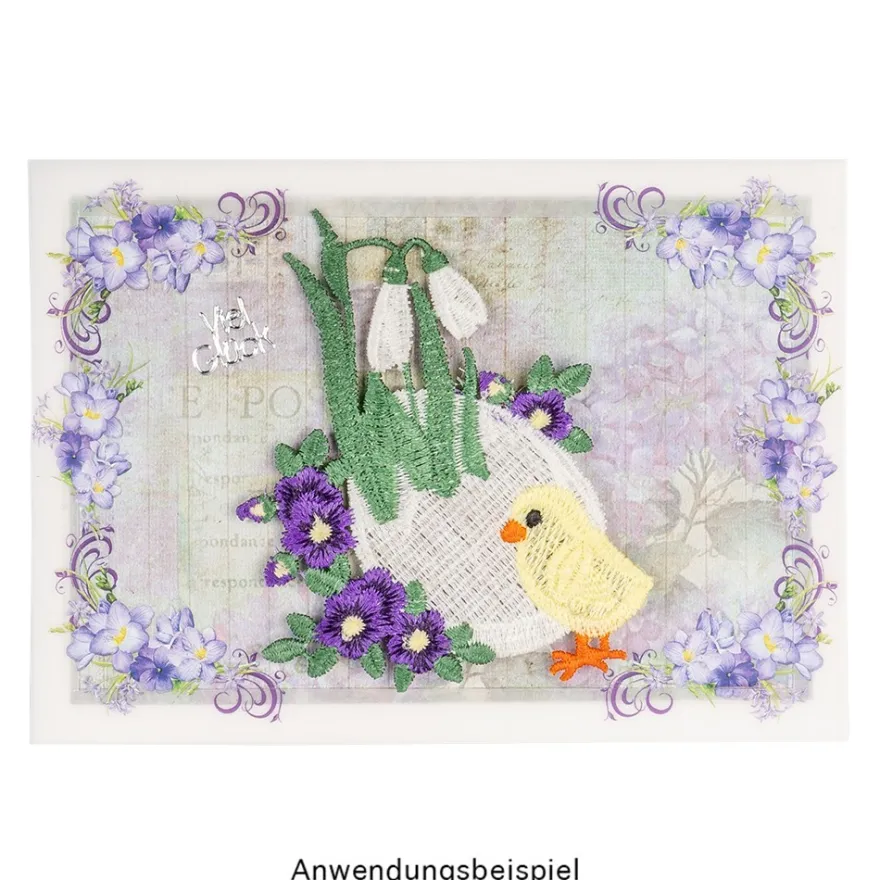 Stick-Designs, Frühlingszeit 2, 6,5cm bis 12cm, 10 Stück