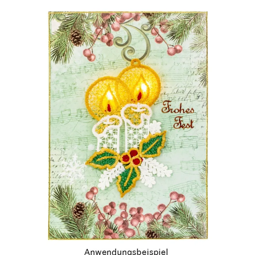 Stick-Designs, Winter/Weihnachten 2, 6cm bis 10cm, 10 Stück