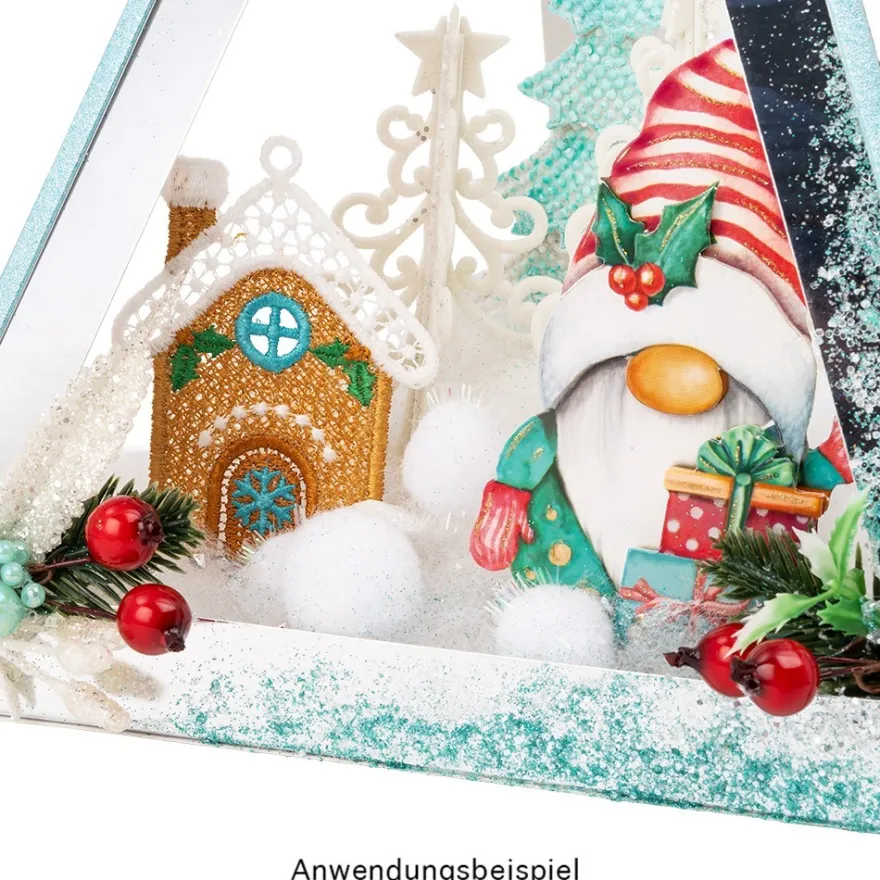 Stick-Designs, Winter/Weihnachten 2, 6cm bis 10cm, 10 Stück