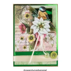 Stick-Designs, Winter/Weihnachten 1, 8cm bis 12,5cm, 5 Stück