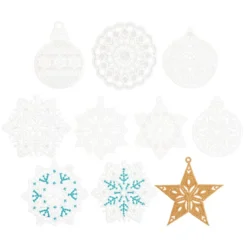Stick-Designs, Winter/Weihnachten 3, Ø 8,5cm bis 10cm, 10 Stück