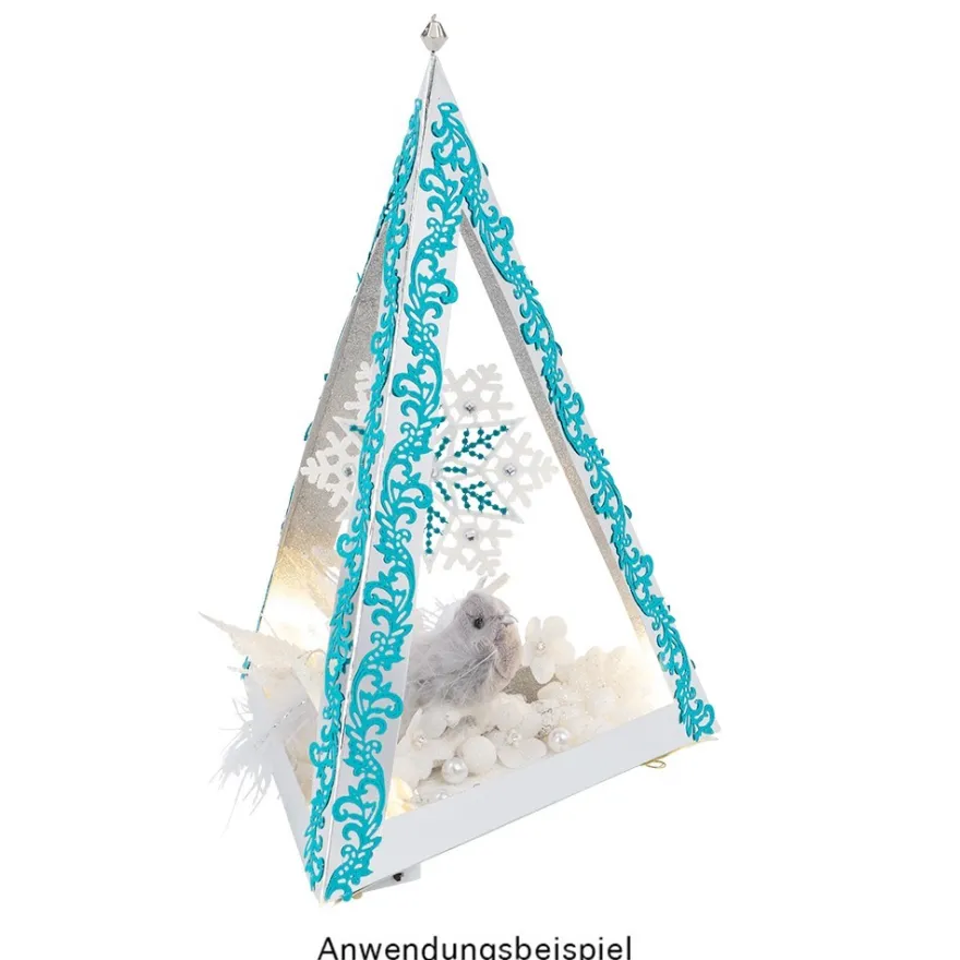 Stick-Designs, Winter/Weihnachten 3, Ø 8,5cm bis 10cm, 10 Stück
