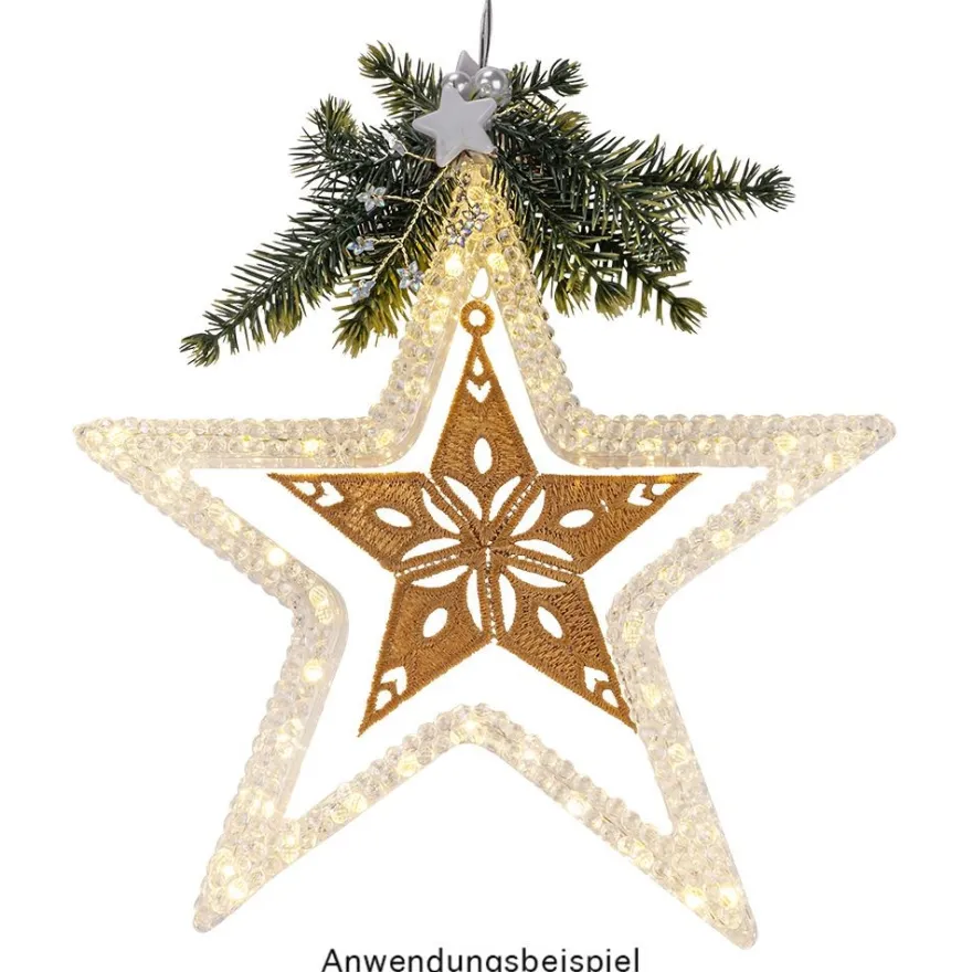 Stick-Designs, Winter/Weihnachten 3, Ø 8,5cm bis 10cm, 10 Stück