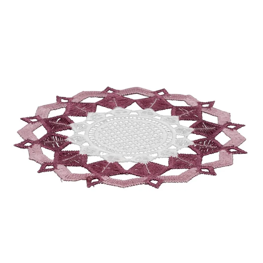 Stick-Designs, Zierdeckchen Ø 10cm, 10 Stück