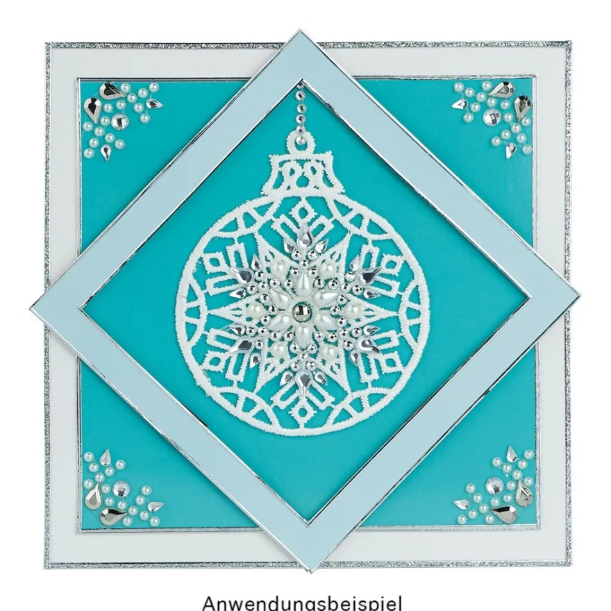 Stick-Designs, Zierrahmen, 6cm bis 10cm, 10 Stück