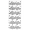 Sticker, Alles Gute, Diamantfolie, silber