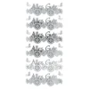 Sticker, Alles Gute, Spiegelfolie, silber