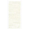 Sticker, Alphabet 1 Großbuchstaben, Spiegelfolie gold