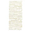 Sticker, Alphabet 3, Großbuchstaben, Spiegelfolie, gold