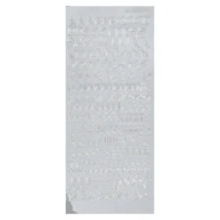 Sticker, Alphabet 3, Großbuchstaben, Spiegelfolie, silber