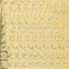 Sticker Alphabet 4, Großbuchstaben, Spiegelfolie, gold