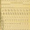 Sticker Alphabet 8, Großbuchstaben, Spiegelfolie, gold