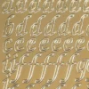 Sticker, Alphabet, Kleinbuchstaben, Perlmuttfolie, gold