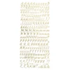 Sticker Alphabet 5, Spiegelfolie, gold