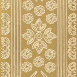Sticker, Blumen-Ornamente, Ecken & Linien, Perlmuttfolie, gold