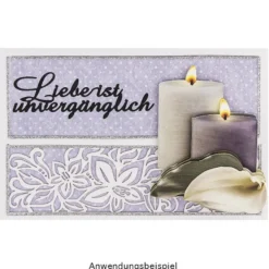 Stickerbogen "Handlettering Art", Kondolenz, schwarz, schwarz/silber, 20cm x 23cm, 4 Bogen