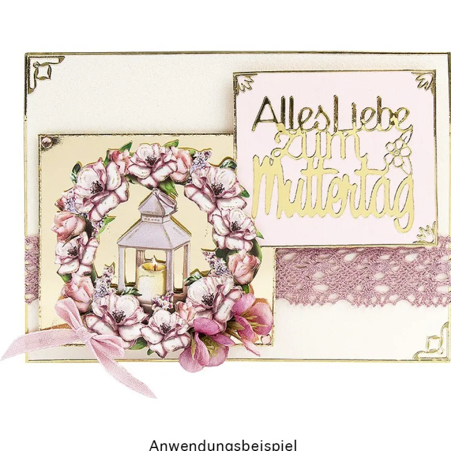 Stickerbogen "Handlettering Art", Anlässe, gold, silber, weiß, 20cm x 23cm, 4 Bogen