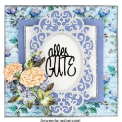 Stickerbogen "Handlettering Art", Gute Wünsche, gold, silber, weiß, 20cm x 23cm, 4 Bogen