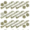 Sticker, Dankeschön, gold