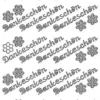 Sticker, Dankeschön, silber