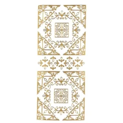 Sticker, Ecken, Ornamente, gold