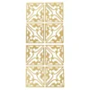 Sticker, Ecken 4, Perlmuttfolie, gold