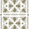 Sticker, edle Eck-Ornamente, gold